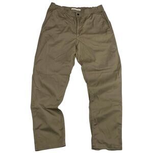 Norse Projects Chino Pants Ezra Light Stretch 32x30 Large Khaki Snap Trousers